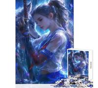 Puzzle de 1000 pièces pour Adolescents Princesse Loup Jeu Anti-Stress Cadeau d'anniversaire Activité Manuelle relaxante Dimensions 38x26cm