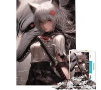 Puzzle de 1000 pièces pour Adolescents Princesse Loup Jeu Stimulant et Casse-tête Difficile Idée Cadeau (Dimensions 50x75cm)