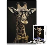 Puzzle de 1000 pièces pour Adolescents - Professeur Girafe - Idéal pour Un Passe-Temps paisible à l'intérieur - Découpe de précision supérieure - Dimensions:38x26cm