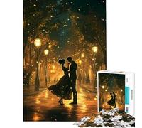 Puzzle de 1000 pièces pour Adolescents Promenade Nocturne Romantique Un défi à relever pour améliorer la mémoire Jouet à Monter soi-même pour Les 14 Ans et Plus (38x26cm)