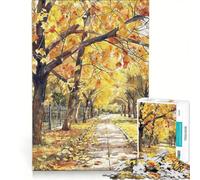Puzzle de 1000 pièces pour Adolescents Promenade Urbaine d'automne Jeu Impossible Décoration d'intérieur Collection d'artistes Beaux-Arts 50x75cm