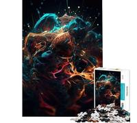 Puzzle de 1000 pièces pour Adolescents Puzzle Abstrait et coloré Jeu Pratique et Stimulant Jouet Cadeau d'anniversaire décoration intérieure (Taille 75x50cm)
