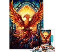 Puzzle de 1000 pièces pour Adolescents Puzzle Abstrait et coloré Phénix pour Adultes Jeu de détente défi Stimulant Cadeau Unique d'anniversaire ou de Noël (Taille 38x52cm)