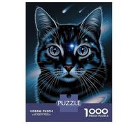 Puzzle de 1000 pièces pour adolescents Puzzle Chat Cosmique Espace pour Adultes Jeu à Main sur Jeu Difficile Difficile Difficile et Défi 70 x 50 cm/1000 pièces