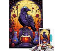 Puzzle de 1000 pièces pour Adolescents Puzzle Corbeau Potion d'amour Puzzle pour Adultes Jouet décoration Murale Motif à Assembler Cadeau Unique pour Anniversaire et Noël (Taille 38x52cm)