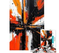 Puzzle de 1000 pièces pour Adolescents Puzzle d'art géométrique Abstrait pour Adultes Jeu Manuel de découpe de précision activités Amusantes à Faire à la Maison (Taille 38x26cm)