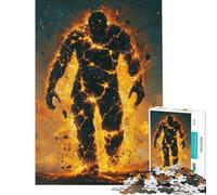 Puzzle de 1000 pièces pour Adolescents Puzzle de Golem de Lave pour Adultes Jeu Manuel Passe-Temps idéal Cadeaux de Noël ou d'anniversaire (Taille 38x52cm)