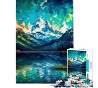 Puzzle de 1000 pièces pour Adolescents Puzzle de Paysage de Montagne onirique pour Adultes Jeu de réflexion Stimulant la mémoire défi à relever (Taille 38x52cm)