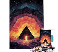 Puzzle de 1000 pièces pour Adolescents Puzzle de Pyramide Mystique pour Adultes Jeu de réflexion d'analyse et de logique Cadeau pour Amis et Famille (Taille 38x52cm)
