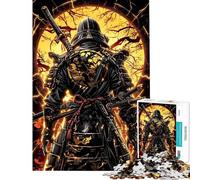 Puzzle de 1000 pièces pour Adolescents Puzzle de samouraï Kintsugi doré pour Adultes Jeu de réflexion pour améliorer la mémoire Cadeau d'anniversaire ou de Noël (Taille 50x75cm)
