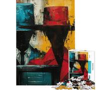 Puzzle de 1000 pièces pour Adolescents Puzzle d'espionnage Abstrait pour Adultes Jeu Manuel Amusant et Humoristique activités ludiques à Faire à la Maison (Taille 38x26cm)