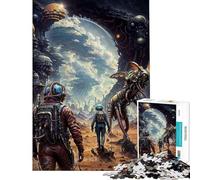 Puzzle de 1000 pièces pour Adolescents Puzzle d'exploration Spatiale Extraterrestre Puzzles pour Adultes Jeux relaxants Amusants et Humoristiques Offre idéale comme Cadeau pour Toute la Famille