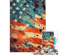 Puzzle de 1000 pièces pour Adolescents Puzzle d'histoire américaine pour Adultes Jouet Anti-Stress défi éducatif d'assemblage de Motifs (Taille 38x52cm)