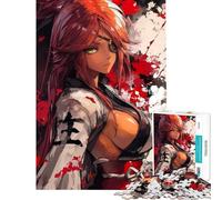 Puzzle de 1000 pièces pour Adolescents Puzzle d'une Fille d'anime avec Un Cache-œil Puzzle pour Adultes Jeux familiaux améliore la mémoire Cadeau d'anniversaire Unique (Taille 75x50cm)