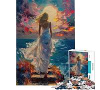 Puzzle de 1000 pièces pour Adolescents Puzzle Escalier vers Le Paradis pour Adultes Jeu de réflexion Assemblage de Motifs Exercice cérébral (Taille 38x26cm)