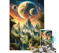 Puzzle de 1000 pièces pour Adolescents Puzzle Extraterrestre Eden pour Adultes Jeu Manuel de découpe de précision activités Amusantes à Faire à la Maison (Taille 38x26cm)