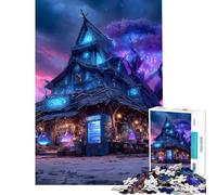 Puzzle de 1000 pièces pour Adolescents Puzzle Fantastique sur Le thème de la Boutique Magique avec Un Arbre Lumineux Puzzle pour Adultes Jeux Amusants décoration Parfaite pour Un Anniversaire