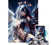Puzzle de 1000 pièces pour Adolescents Puzzle Hybride Ange et démon activités Amusantes à la Maison Jeu Manuel Stimulant pour Les 14 Ans et Plus (38x26cm)