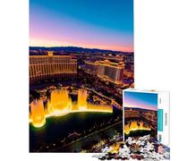 Puzzle de 1000 pièces pour Adolescents Puzzle Las Vegas pour Adultes Jeu d'analyse et de logique Cadeau Anti-Stress (Taille 50x75cm)