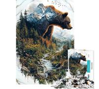 Puzzle de 1000 pièces pour Adolescents Puzzle Le Voyageur Solitaire pour Adultes Jouet à Monter soi-même Course de Vitesse Manuelle idéal comme Cadeau pour Toute la Famille (Taille 38x26cm)