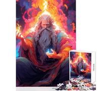 Puzzle de 1000 pièces pour Adolescents Puzzle Magic Lord Color God Zen Jeu Anti-Stress Cadeau de Père Noël Secret Jeux relaxants Renforce l'amour au Sein du Couple Dimensions 50x75cm