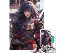 Puzzle de 1000 pièces pour Adolescents Puzzle Mignon de servante samouraï Difficile et Stimulant décoration d'art pour la Maison Jouet Anti-Stress Convient aux 14 Ans et Plus (38x52cm)