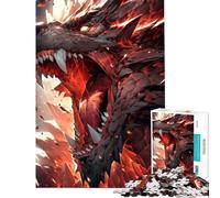 Puzzle de 1000 pièces pour Adolescents Puzzle Nidhogg Dragon Viking Art Difficile et Stimulant Décoration intérieure Jouet Anti-Stress Convient aux 14 Ans et Plus 38x26cm