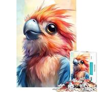 Puzzle de 1000 pièces pour Adolescents Puzzle Perroquet Aquarelle Mignon Jeux éducatifs Idée Cadeau éducative (Dimensions 38x26cm)