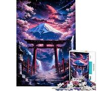 Puzzle de 1000 pièces pour Adolescents Puzzle Porte Torii Rêve de Cerise » pour Adultes Jeu de Construction d'analyse et de logique Cadeau Stimulant (Taille 38x26cm)