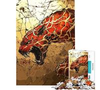 Puzzle de 1000 pièces pour Adolescents Puzzle Sabre Tooth Breaking Through pour Adultes Jeu de réflexion Passe-Temps idéal Cadeau Original d'anniversaire ou de Noël (Taille 50x75cm)