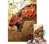 Puzzle de 1000 pièces pour Adolescents Puzzle Sabre Tooth Breaking Through pour Adultes Jeux relaxants améliore la mémoire Cadeau d'anniversaire Unique (Taille 38x26cm)