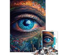Puzzle de 1000 pièces pour Adolescents Puzzle Spatial du troisième œil Jeu Manuel Anti-Stress Cadeau d'anniversaire Unique (Taille 38x52cm)