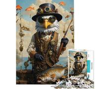 Puzzle de 1000 pièces pour Adolescents Puzzle Steampunk avec Aigle à tête Blanche idéal pour Un Anniversaire ou Noël Une œuvre d'art Un Jeu Impossible à réaliser à partir de 14 Ans (50x75cm)