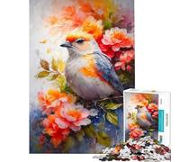 Puzzle de 1000 pièces pour Adolescents Puzzle Symphonie des Oiseaux chanteurs pour Adultes Jeu de Construction d'analyse et de logique Cadeau Stimulant (Taille 38x52cm)