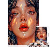 Puzzle de 1000 pièces pour Adolescents Puzzle Tristesse dans Mes Yeux » Jeu de réflexion de 1000 pièces Cadeau Amusant et Humoristique pour Femmes et Hommes (50x75cm)