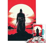 Puzzle de 1000 pièces pour Adolescents Puzzle vectoriel de samouraï pour Adultes Jeu Pratique Analyse et logique pour Les Joueurs (Taille 38x26cm)