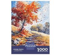 Puzzle de 1000 pièces pour adolescents, puzzle Winding Autumn Stairs, Puzzle pour adultes, jeu à main, plaisir en famille, favorise l'entraînement du cerveau, 52 x 38 cm/1000 pièces