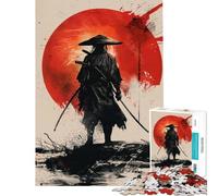 Puzzle de 1000 pièces pour Adolescents Puzzles épiques de Guerriers samouraïs pour Adultes Jeu Manuel pour améliorer la mémoire Cadeaux Uniques pour Anniversaire et Noël (Taille 38x26cm)