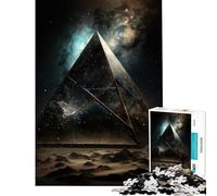 Puzzle de 1000 pièces pour Adolescents Pyramide Spatiale Jeu Stimulant et Impossible idéal comme Cadeau d'anniversaire pour Les Couples (Taille 38x52cm)