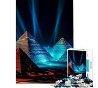 Puzzle de 1000 pièces pour Adolescents Pyramides d'Égypte Stimule Le Cerveau Jeu Difficile et Relaxant Convient aux 14 Ans et Plus 50x75cm