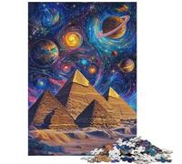 Puzzle de 1000 pièces pour Adolescents Pyramides galactiques Odyssée Cosmique Jeu interactif pour Toute la Famille Jouet éducatif favorisant l'interaction Parent-Enfant Dimensions 75x50cm