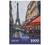 Puzzle De 1000 Pièces pour Adolescents Rainy Day in Paris Puzzles pour Adolescents Jeux De Détente Difficulté Difficile Cadeaux pour Les Amis Et La Famille 70x50cm/1000pcs