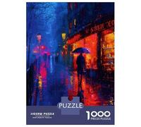 Puzzle De 1000 Pièces pour Adolescents Rainy Night in Paris Puzzles pour Adultes, Jeu Familial Difficile, Défi Idéal comme Cadeau 70x50cm/1000pcs