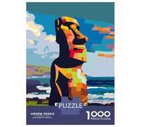 Puzzle De 1000 Pièces pour Adolescents Rapa NUI National Park Chile Art Puzzles pour Adolescents - Jeu Manuel - Une Œuvre d'art - Cadeaux Uniques pour Un Anniversaire Ou Noël 70x50cm/1000pcs