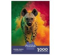 Puzzle De 1000 Pièces pour Adolescents Rasta Hyena Puzzles pour Adultes Jeux Relaxants Découpe De Précision Cadeaux De Noël Et d'anniversaire 38x26cm/1000pcs