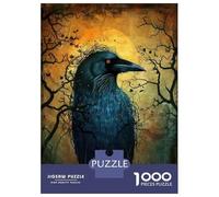 Puzzle De 1000 Pièces pour Adolescents Raven Light Puzzles pour Adultes, Jouets À Monter Soi-même, Course De Vitesse Manuelle, Cadeaux Uniques d'anniversaire Et De Noël 70x50cm/1000pcs