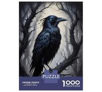 Puzzle De 1000 Pièces pour Adolescents Raven Perch Puzzle Adulte Jeux De Famille Une Œuvre d'art Cadeaux Uniques d'anniversaire Et De Noël 52x38cm/1000pcs