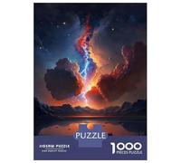 Puzzle De 1000 Pièces pour Adolescents Red Sunset Over The Lake Puzzle pour Adultes - Jouet Anti-Stress - Améliore La Mémoire - Défi Éducatif 38x26cm/1000pcs