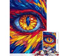 Puzzle de 1000 pièces pour Adolescents Regard de Dragon Jeu Impossible pour améliorer la mémoire décoration intérieure Jouet Cadeau d'anniversaire ou de Voyage (38x26cm)