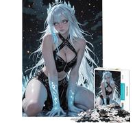 Puzzle de 1000 pièces pour Adolescents Reine des Glaces Art numérique Difficile et Stimulant Une œuvre d'art Jeux Amusants Convient aux Personnes de 14 Ans et Plus 38x52cm